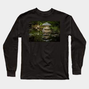 Japanese pond reflections Long Sleeve T-Shirt